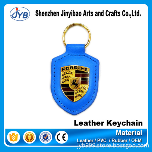 Christmas fashion design custom green leather keychain